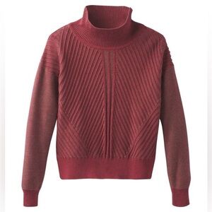 Prana Burgundy Knit Sweater